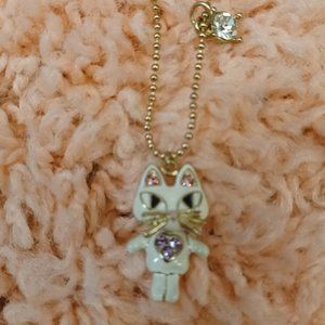 Betsey Johnson Mini Critters Cat Mini Pendant Necklace
